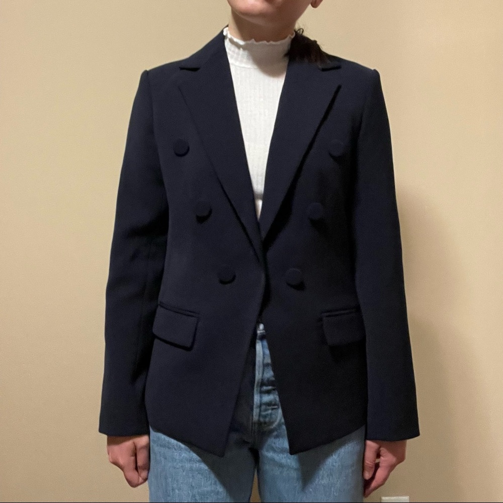 Ellen Tracy Navy Blue Blazer
